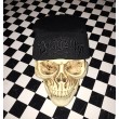 Dragstrip Kustom Black on Black 3d embroidery 13 N Bones Beanie Hat